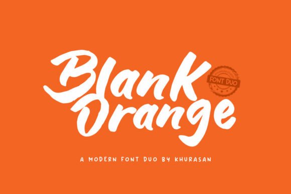 Blank Orange Duo: Evaluating a Handwritten Font Pair for Creative Projects