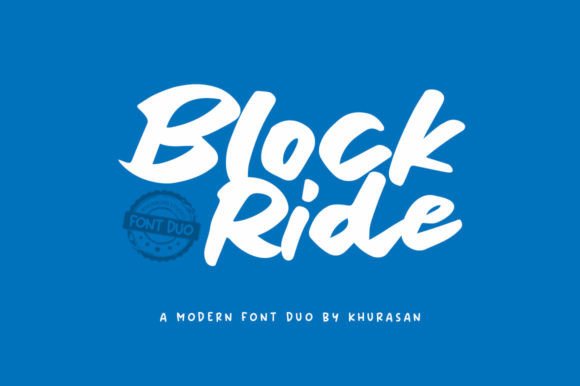 Block Ride Duo: Elevating Modern Design with Authentic Handwritten Typography