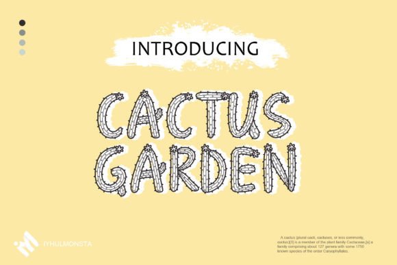 Cactus Garden: A Cheerful Font for Bold Designs