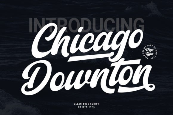 Chicago Downton: Bold Script Font