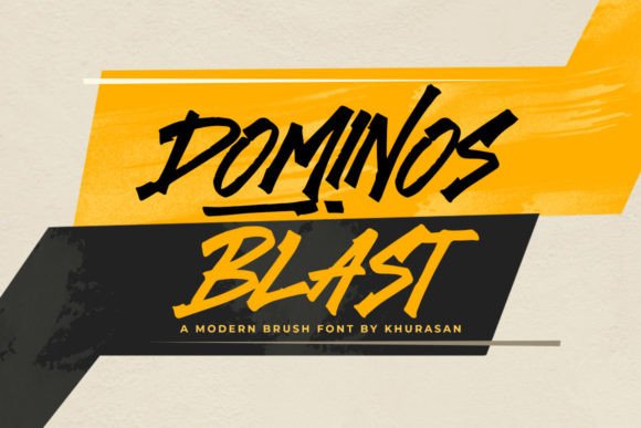Dominos Blast: Evaluating a Modern Brush Font for Display Design