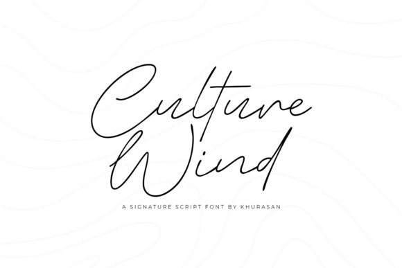 Evaluating Culture Wind: A Modern Script Font for Elegant Design Projects