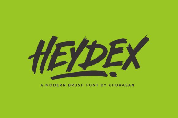 Heydex: The Bold Brush Font for Standout Designs
