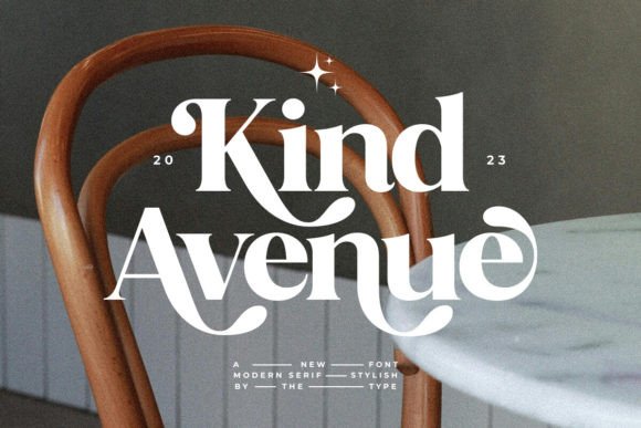 Kind Avenue: A Stylish Retro Serif for Modern Design