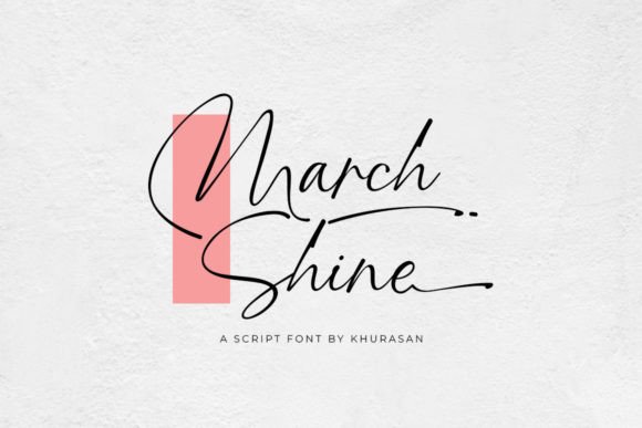 March Shine: Elevate Your Designs with Elegant Script