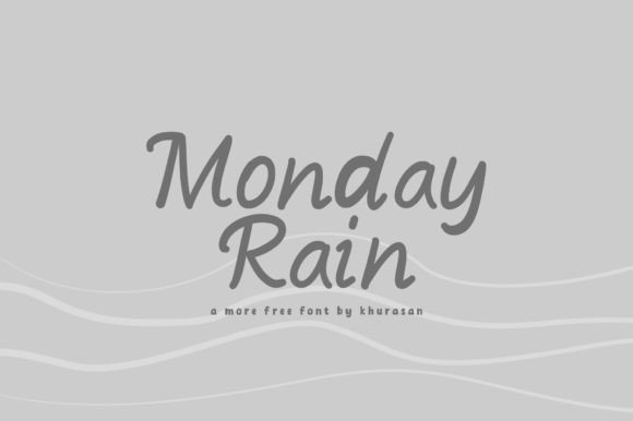 Monday Rain: Elevating Your Design Projects with Modern Handwriting Typography