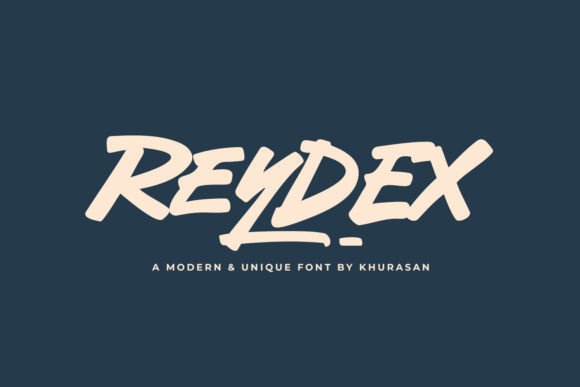 Reydex: A Bold Brush Font for Modern Design Projects