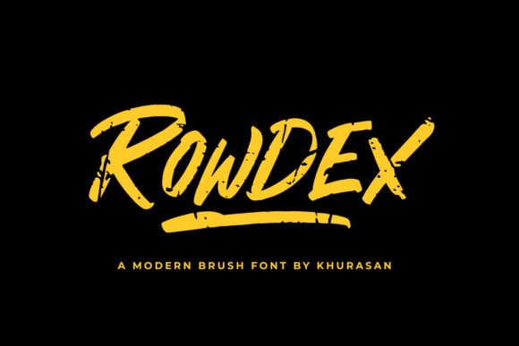 Rowdex: The Bold Brush Font for Modern Design