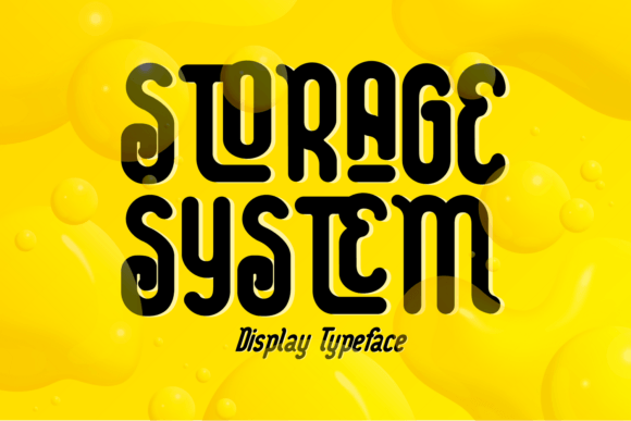 Storage System: Bold, Rounded Typography