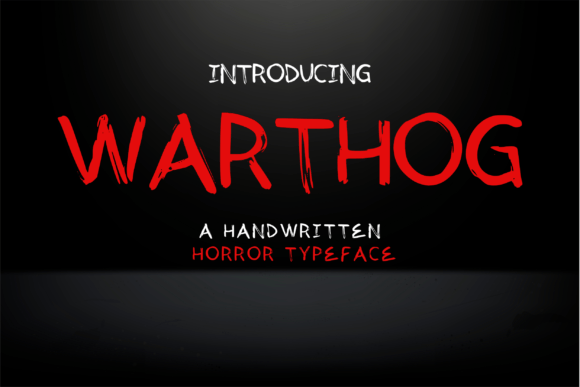 Warthog: The Horror Script Font That Dances with Menacing Grace