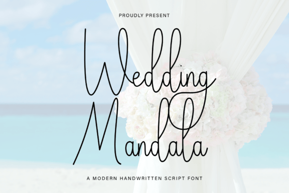 Wedding Mandala: A Delicate Handwritten Font